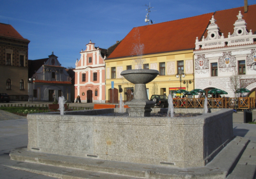 Fontána - náměstí v Bechyni
